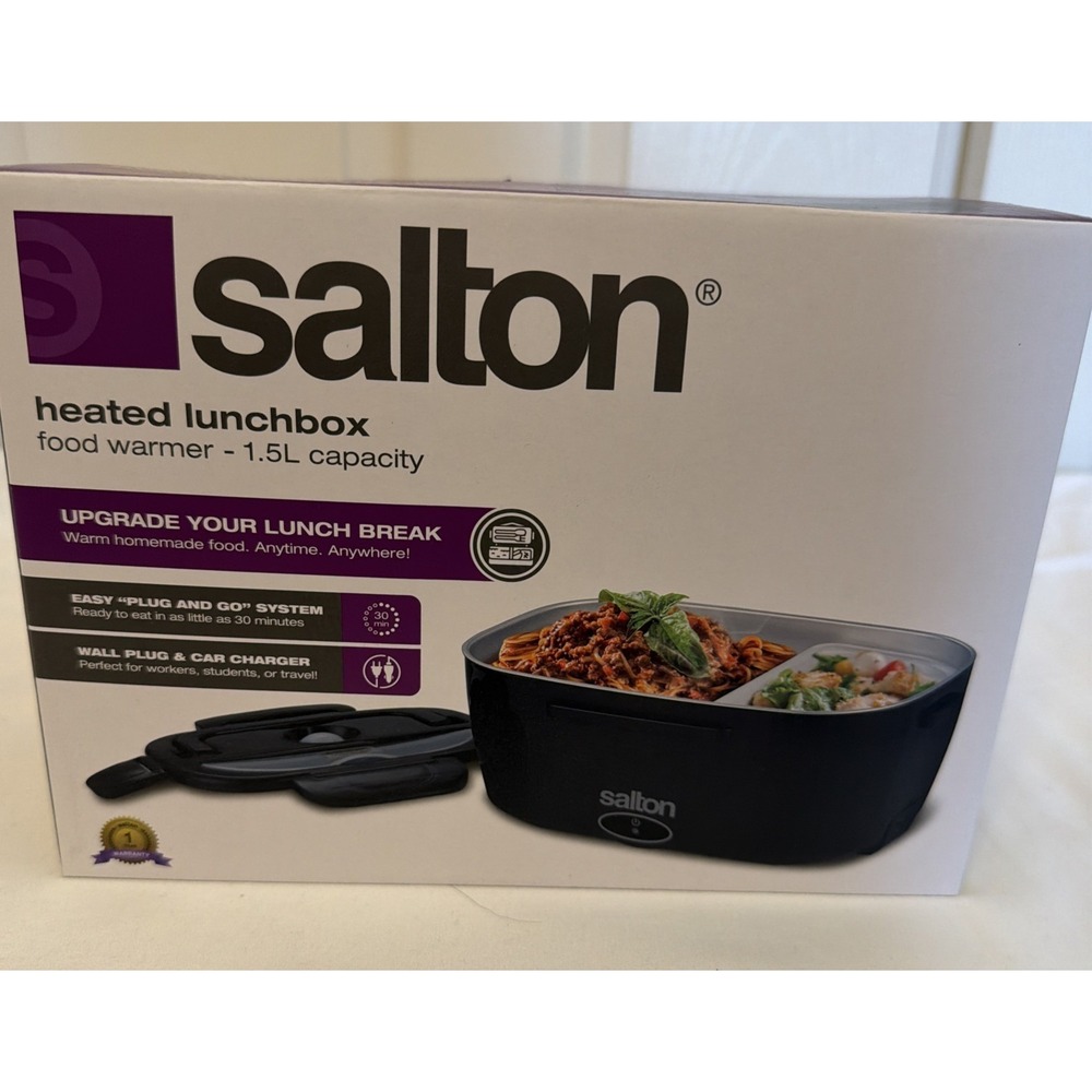 Salton‎ Electric Lunchbox Food Heater 3-in-1 Portable Food Warmer for Car & Home